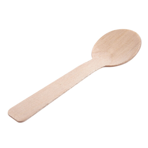 100 Stück Einweg-Holzlöffel, Mini-Eislöffel 1