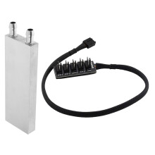 Vannkjølingsblokk i aluminium 120 x 40 x 12 mm for datamaskinens CPU-radiator