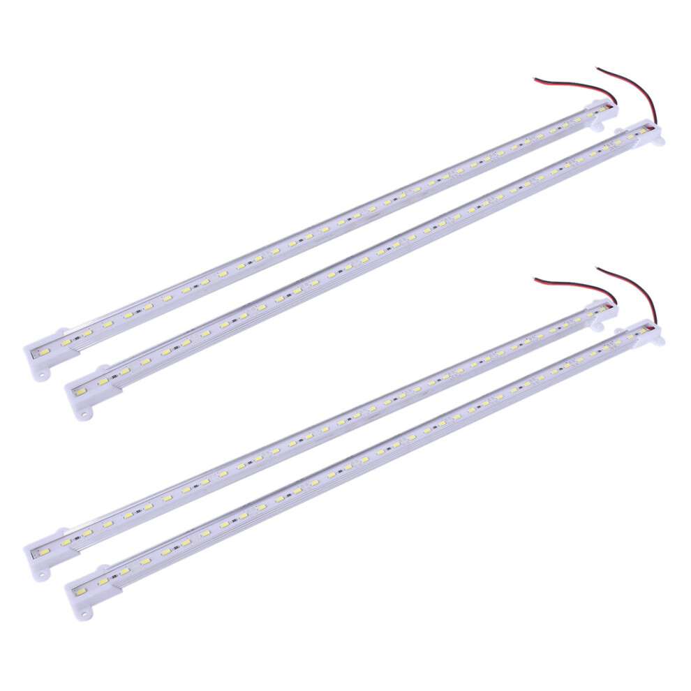 2x 50CM 12V 36LED 5630 SMD Hard Strip Light Aluminum Shell White-image-OPC-PHTQ6WD-NEW