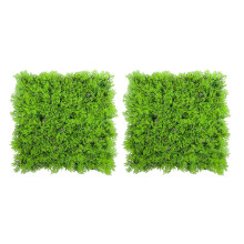 2X Keinotekoinen Fake Water Aquatic Green Grass Lawn Aquarium Landscape