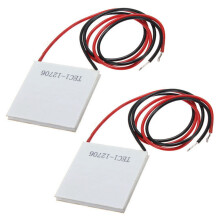 2x 12V 5.8A TEC1-12706 Termoelektrisk Køler Køleplade 40x40mm