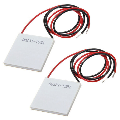2x 12V 5.8A TEC1-12706 Termoelektrisk Køler Køleplade 40x40mm
