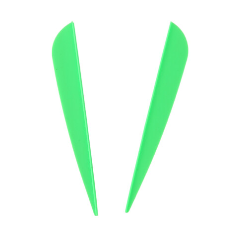 Pacote com 50 palhetas de plástico Arrows Vanes de 4 polegadas (verde) 1