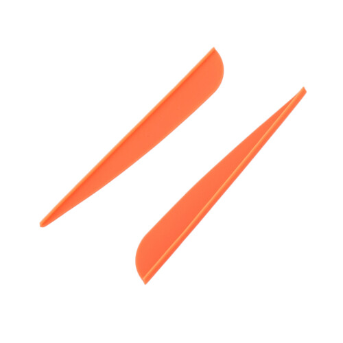 Arrows Vanes 4 polegadas de plástico para emplumamento, pacote com 50 unidades (preto) 2