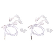 2X Water proof In-ear Headphone Earphone for MP3 MP4 Underwater White