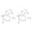 2X Water proof In-ear Headphone Earphone for MP3 MP4 Underwater White 1