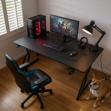 (140*60cm) Gaming Desk with Cup Holder& Headphone Hook