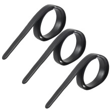 3X Ylellinen Miesten Nahkainen Automaattinen Vyö ilman Solkea Musta
