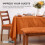 Homescapes (Three Seater, Burnt Orange) Bench Cushion 8