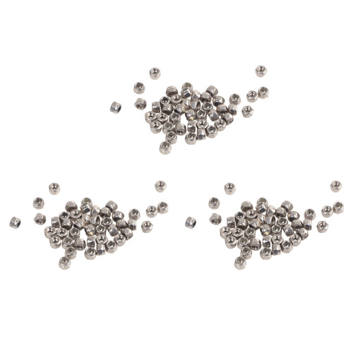 50pcs M2 Zinc Plated Self-Locking Nylon Insert Hex Lock Nuts