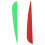 Arrows Vanes 4 polegadas de plástico para emplumamento, pacote com 50 unidades (vermelho) 1