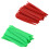 Arrows Vanes 4 polegadas de plástico para emplumamento, pacote com 50 unidades (vermelho) 2