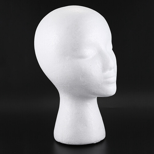 Schuim mannequin pruik hoofd display wit schuim hoofd 2