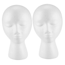 Schuim mannequin pruik hoofd display wit schuim hoofd