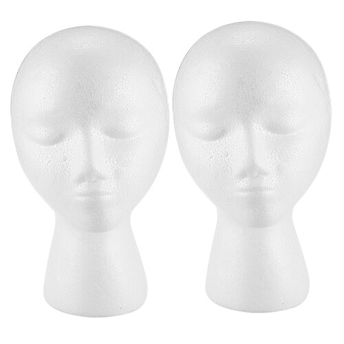 Schuim mannequin pruik hoofd display wit schuim hoofd