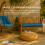 Homescapes (Two Seater, Airforce Blue) Bench Cushion 10