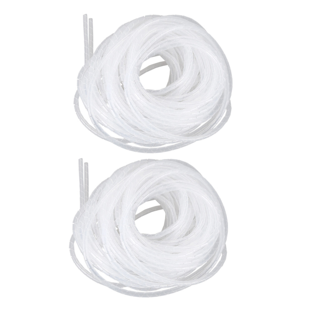 Photos - Cable (video, audio, USB) Markenlos Cable Wire Organizer Manager Wrap Band 6mm Dia 15M Length White 