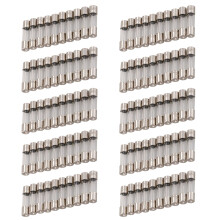 10 peças 250 V 0,2 A 200 mA Fusíveis de vidro de fusão rápida 5 mm x 20 mm