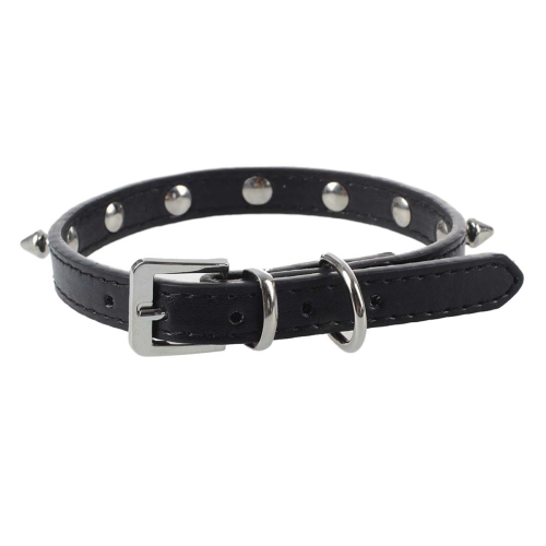 Collier de Cou S, en PU Noir Rivets for Animaux Chien 2