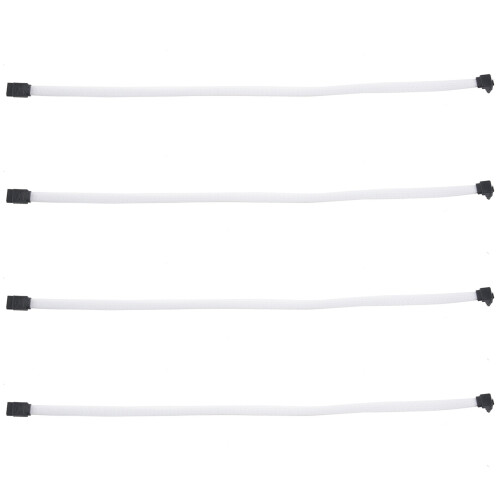 Καλώδιο δεδομένων SATA 3.0III SATA3 7 ακίδων 6Gb/s 50cm με νάιλον μανίκι (λευκό)