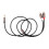 2x audio kábel Jack 3,5 mm na 2, adaptér samec-samec, 1 m 5