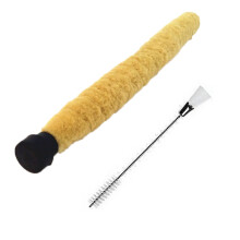 Escova de 2 pontas para limpeza de clarinete, oboé, sax e flauta