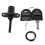 Zinc Alloy Drawer Cupboard Locker Cam Lock with Keys, Black 7