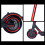 1 set reflecterende stickers voor Series Kickscooter (rood) 7