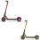 1 set reflecterende stickers voor Series Kickscooter (rood) 2