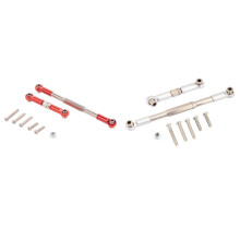 Barra de direção RC usinagem CNC conjunto de barra de ligação de direção RC, vermelho