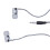 Καλώδιο H-169 για MP3 MP4 3,5 χιλ., πλεγμένο καλώδιο Subwoofer, Universal (ασημί) 3