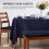 Homescapes (Two Seater, Navy Blue) Bench Cushion 8