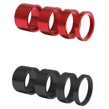 4 stuks/set 5/10/15/20 mm aluminiumlegering headset-stuurpen spacer, rood