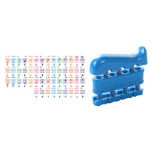 Instrument de exerciții pentru pian, pentru reabilitarea musculară, prindere de mână, albastru