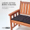Homescapes (Two Seater, Black) Bench Cushion 3