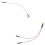 Cabo coaxial pigtail SMA fêmea de 8 polegadas para macho TS9 RG316 2