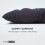 Homescapes (Two Seater, Black) Bench Cushion 5