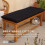 Homescapes (Two Seater, Black) Bench Cushion 6