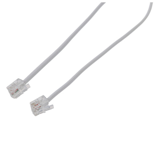 9M 30ft RJ11 6P2C modulaire telefoonkabels, wit 1