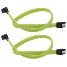 Cavo dati SATA 3.0III SATA3 7 pin 6 Gb/s da 50 cm con guaina in nylon (verde)
