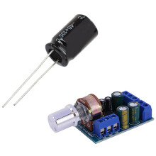 20 stk. 1000UF 25V 105C radielle elektrolyttkondensatorer svarte 10x17mm