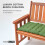 Homescapes (Two Seater, Dark Olive) Bench Cushion 3