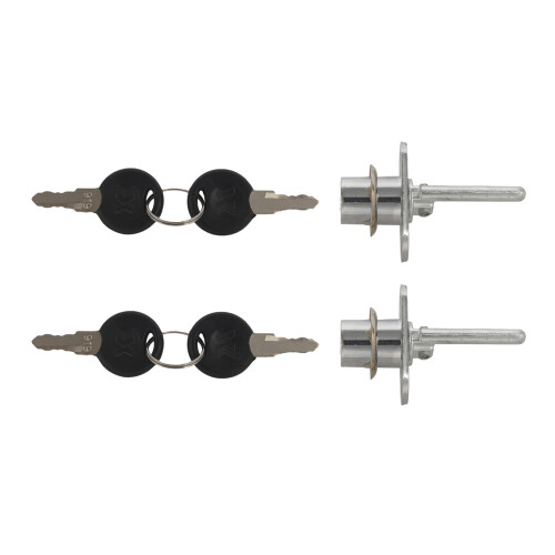 Zinc Alloy Drawer Cupboard Locker Cam Lock with Keys, Silver