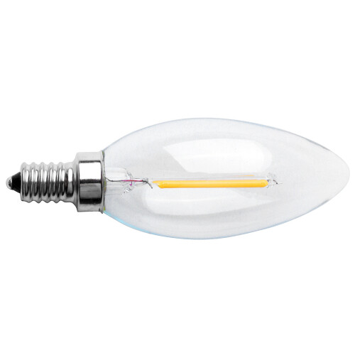 3X Dimmable E12 2W COB Edison Candle Flame Filament LED Light Bulb Lamp 10x3.5cm 1