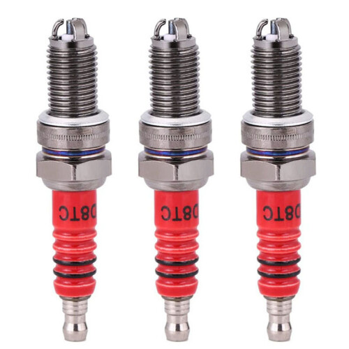 3 Pcs 3-Electrode Spark Plug D8TC for 125Cc 150Cc 200Cc 250Cc