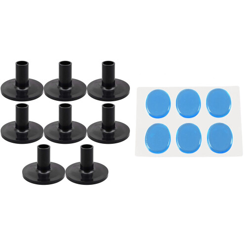 6 stuks/set snaredrum demper percussie-accessoires (blauw)