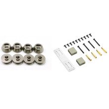 8Pcs Metal Connecting Rod Screw Gasket Shim Washer Rest for WPL C14 C24 C34 C44 & 1set Servo Fixed Mount Bracket Kit