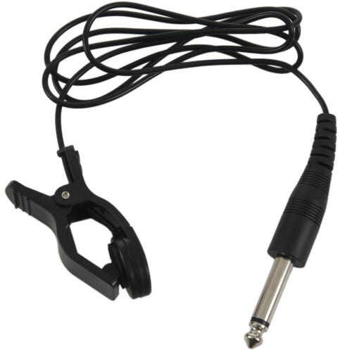 Microfon piezo cu contact, cu clips pe pickup pentru chitară acustică neagră 2
