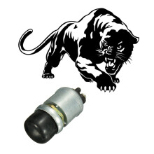 1 Pcs Car Boat Horn Engine Start Momentary Push Button & 1 Pcs Tiger Car Sticker