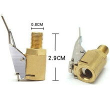 2X Air Chuck Inflator,8mm Clamp Connector for Car Auto Tyre,Adapter Pump Valve Clip for Tire